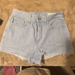 rag & bone Light Blue Jean Shorts